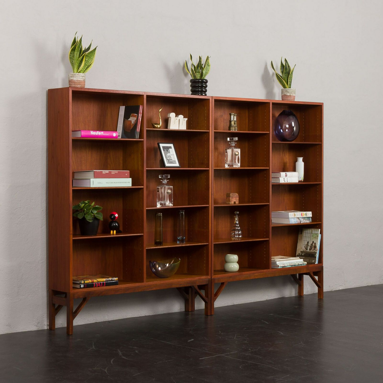 Borge Mogensen China Series Modular Two Units Bookcase For C.M. Madsen, Denmark, 1960s photo furniture