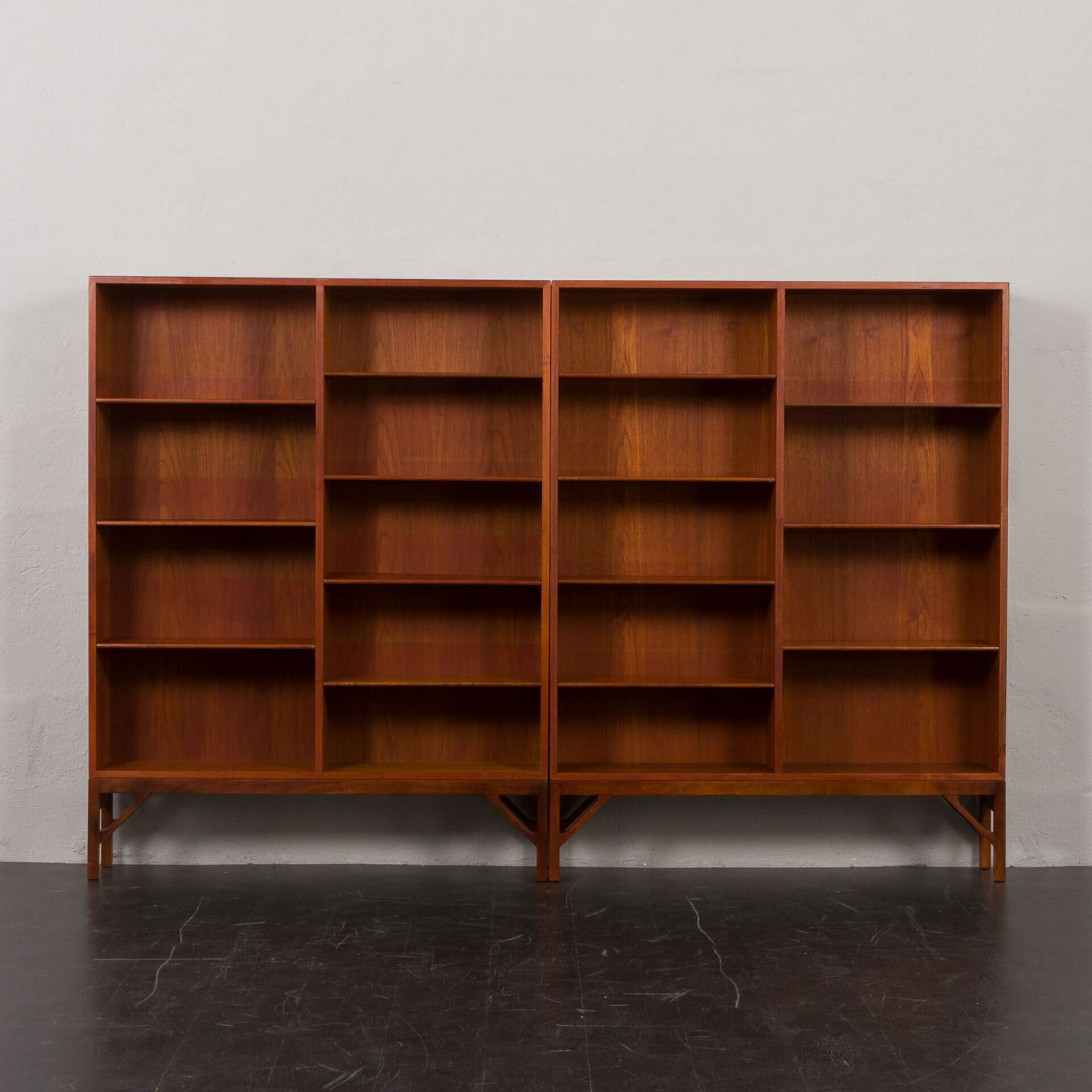 Borge Mogensen China Series Modular Two Units Bookcase For C.M. Madsen, Denmark, 1960s photo Furniture