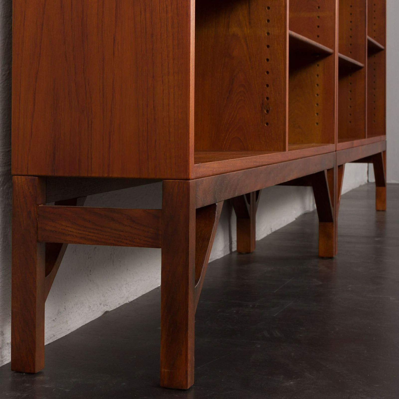 Borge Mogensen China Series Modular Two Units Bookcase For C.M. Madsen, Denmark, 1960s photo vinterior