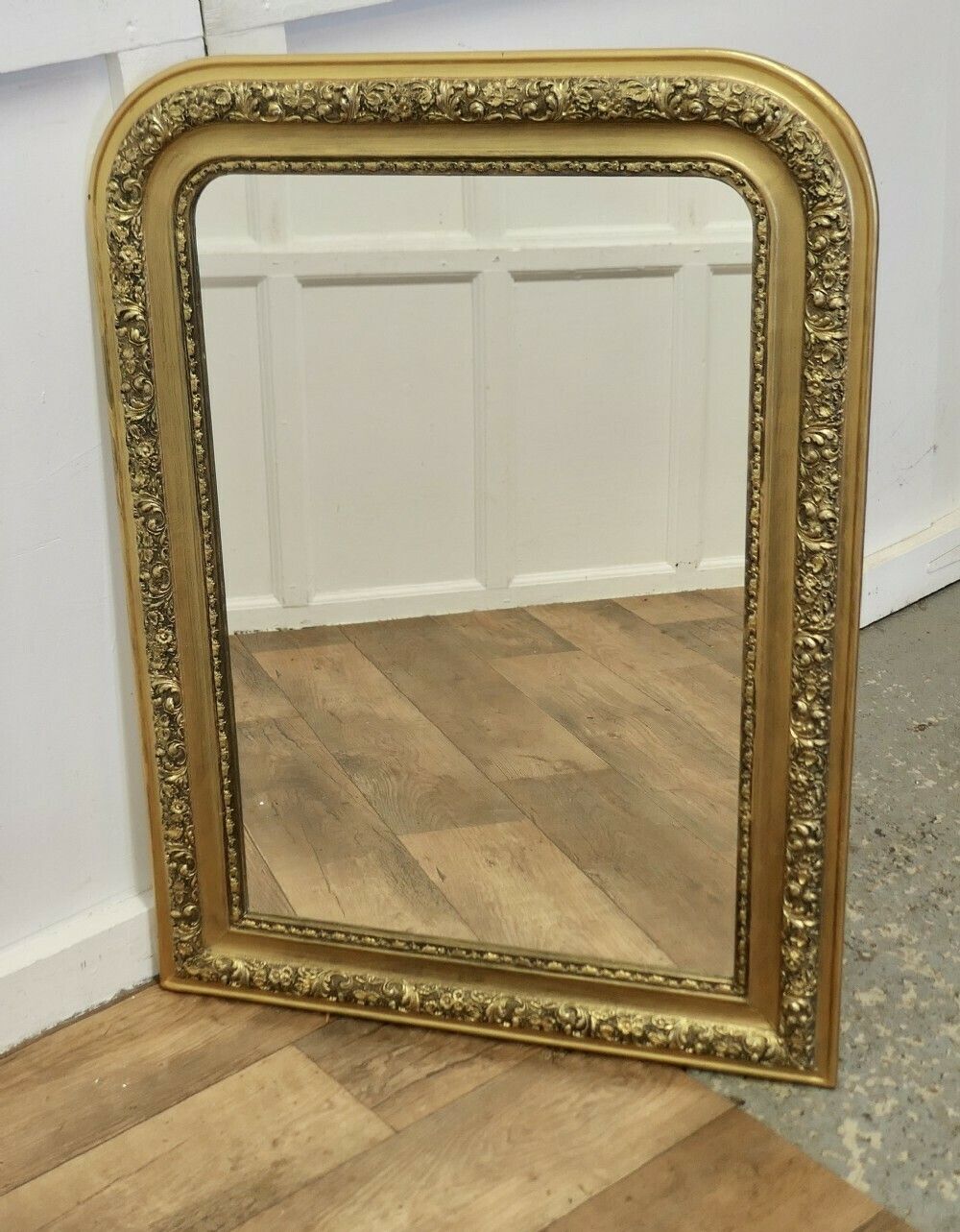Large French 19th Century Louis Philippe Gold Mirror photo 960.0
