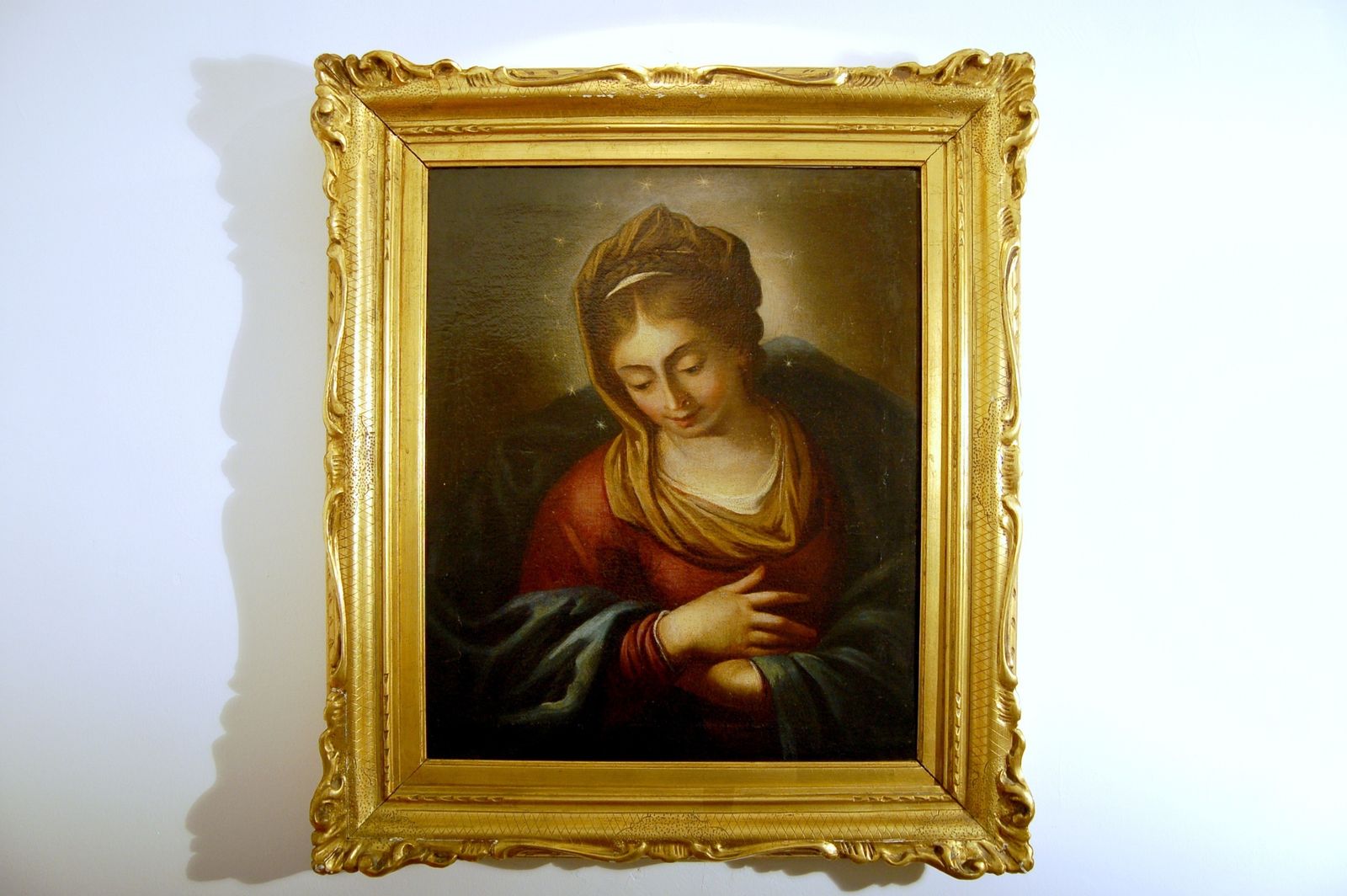 Italian School ( XVIII ) Oil On Canvas   Immaculate Virgin