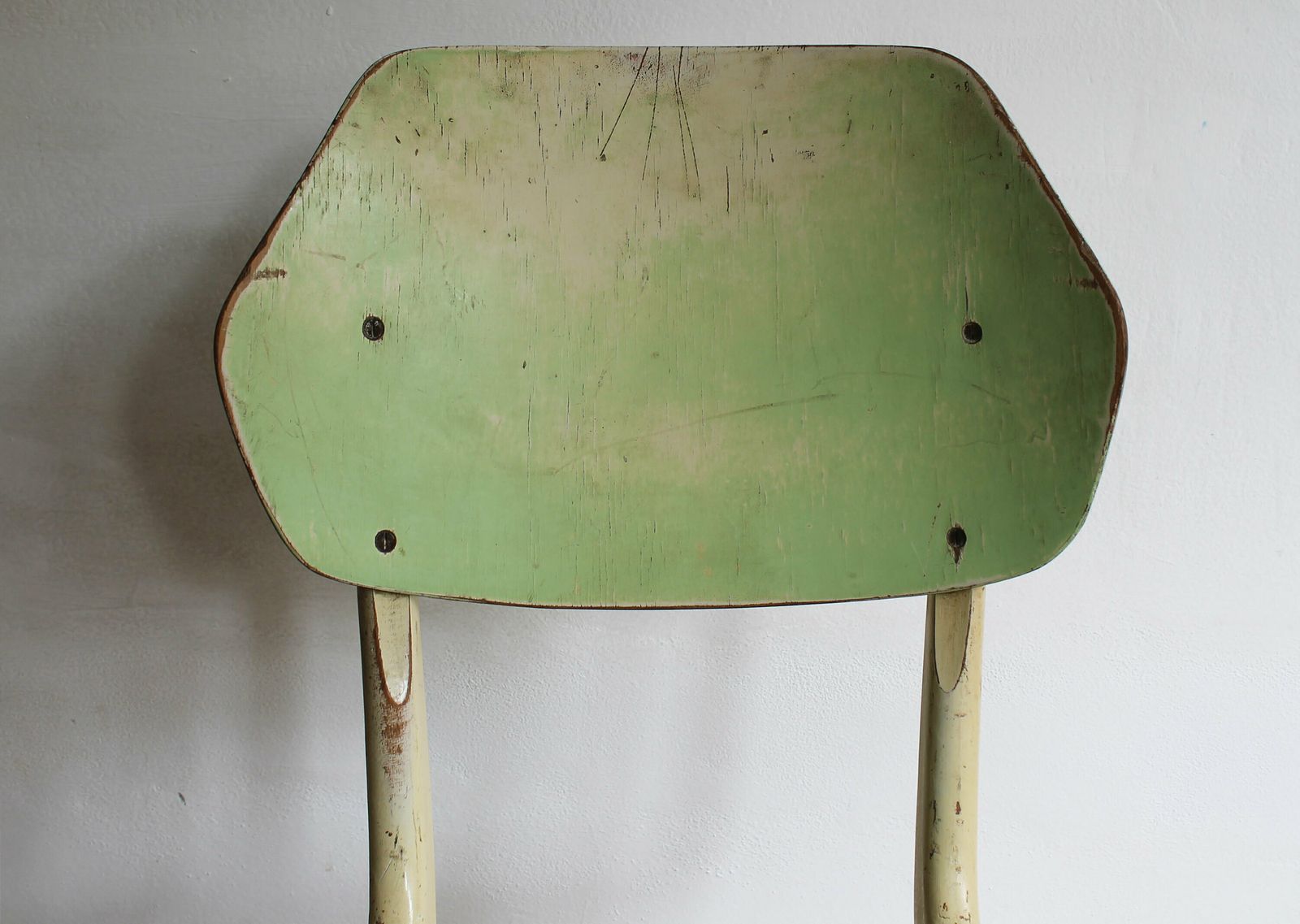 photo furniture Pair Of Green And Blue 1960's Mid Century Modern Dining Chairs By Ton