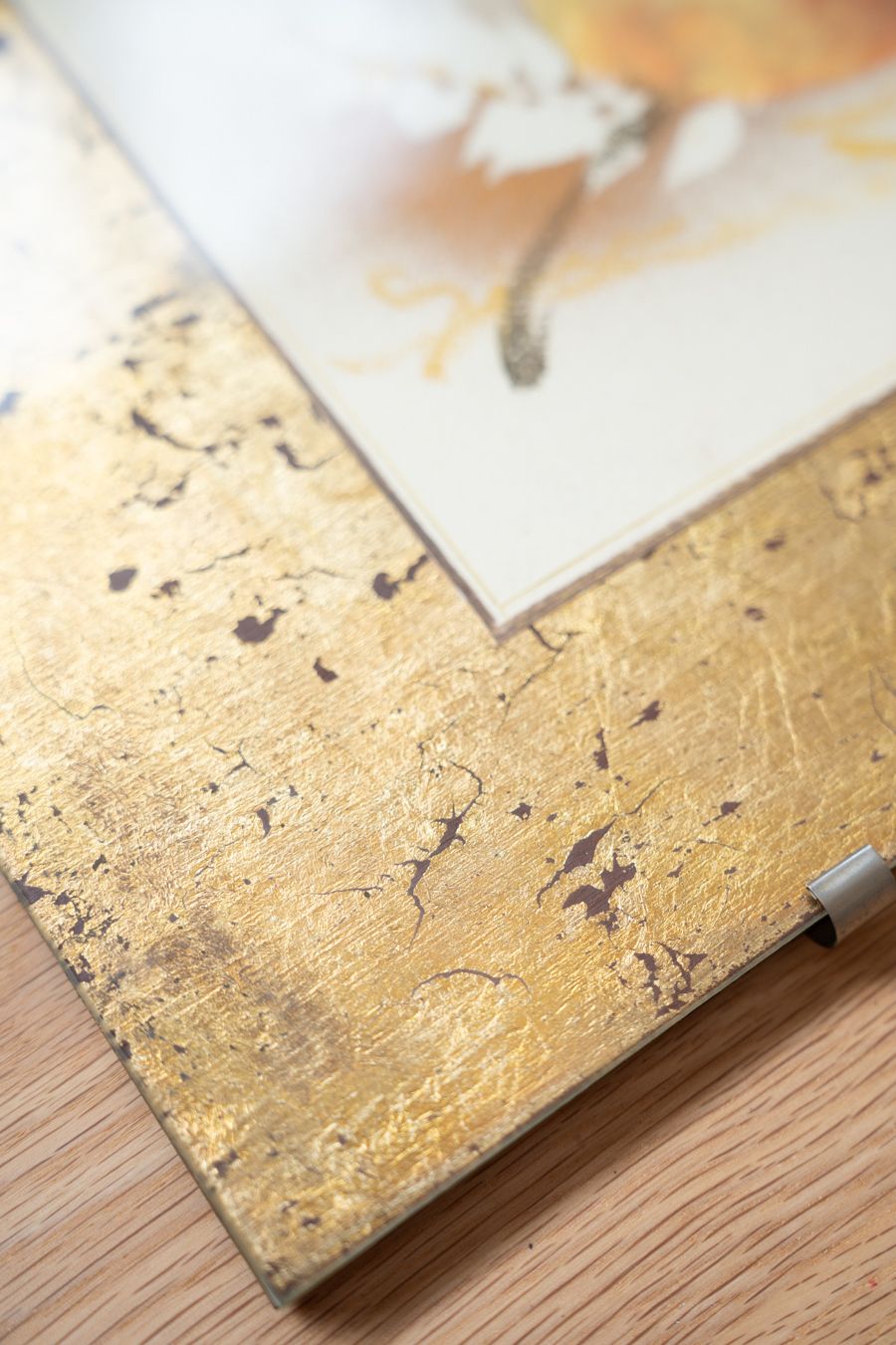 Pair Of Watercolour And Gold Leaf Prints, Nature, 1970 1980 photo furniture