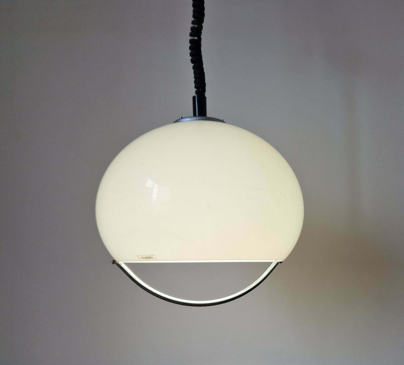 photo furniture Set Of Two Midcentury Pendants Meblo, Harvey Guzzini, Space Age, Italy, 1970s