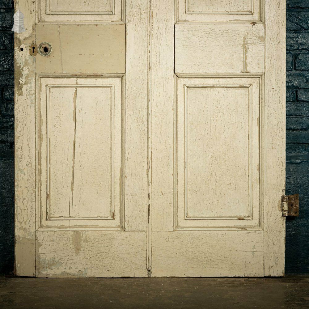 Pine Paneled Door, 6 Moulded Panel White Painted photo Home Fixtures