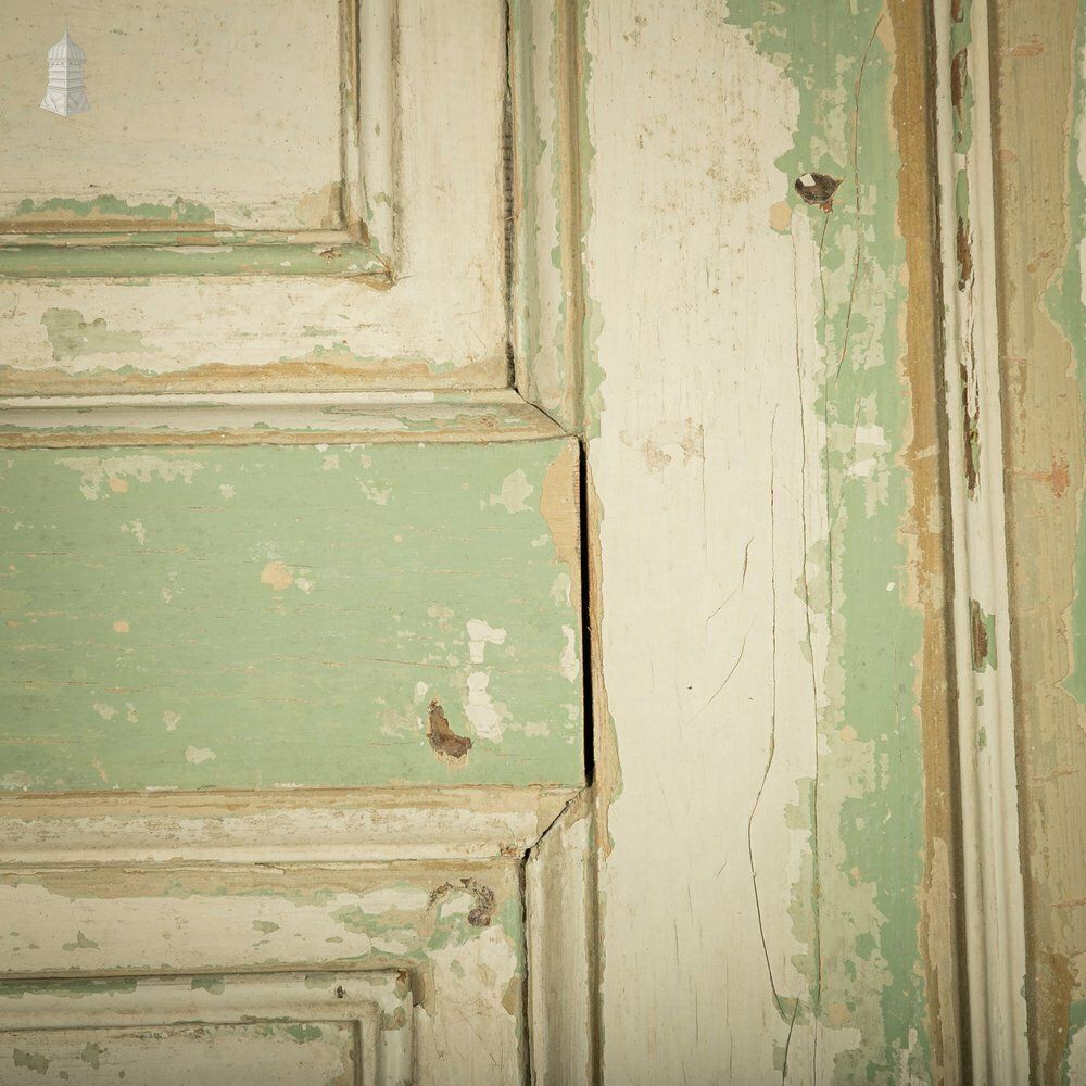 photo buy Pine Paneled Door, 6 Moulded Panel White Painted