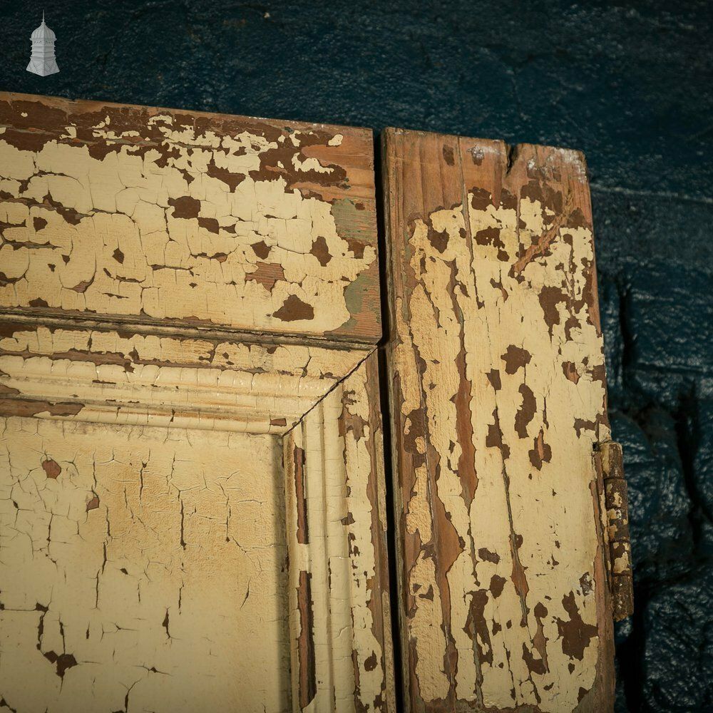 photo buy Pine Paneled Door, 4 Moulded Panel Distressed Paint