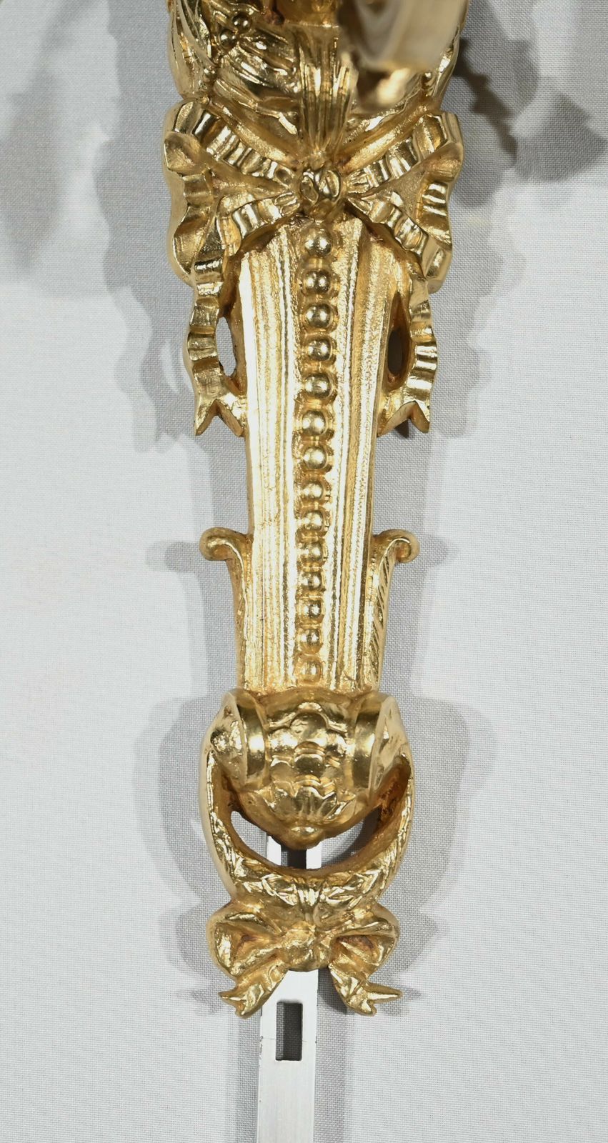 Pair Of Gilt Bronze Sconces, Louis XVI Style – Mid 19th Century photo vintage