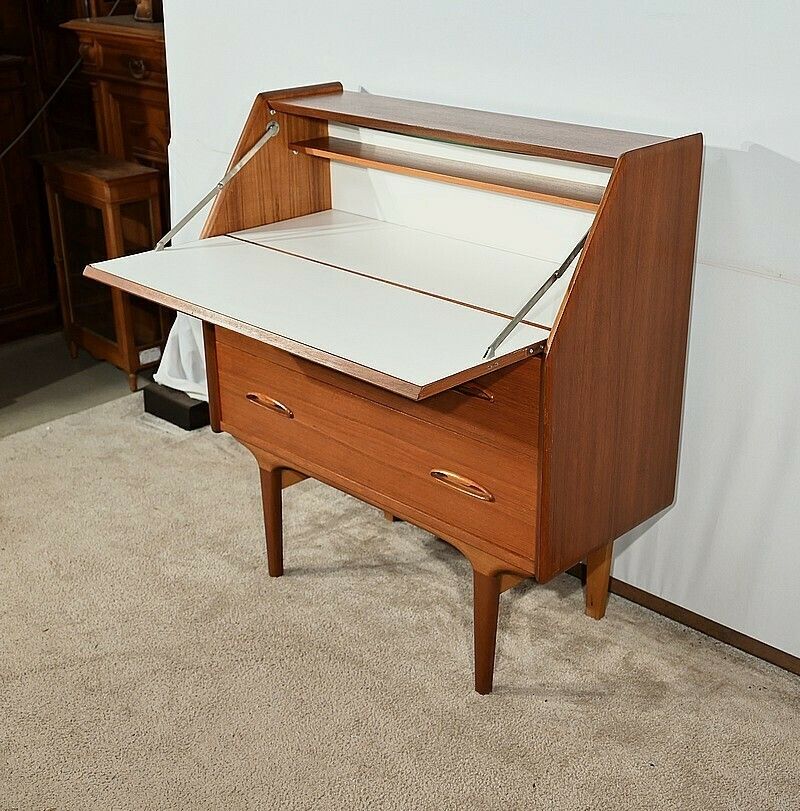 Secretary In Teak, Stamped Lb Kofod Larsen, Denmark – 1960 photo 2719.2