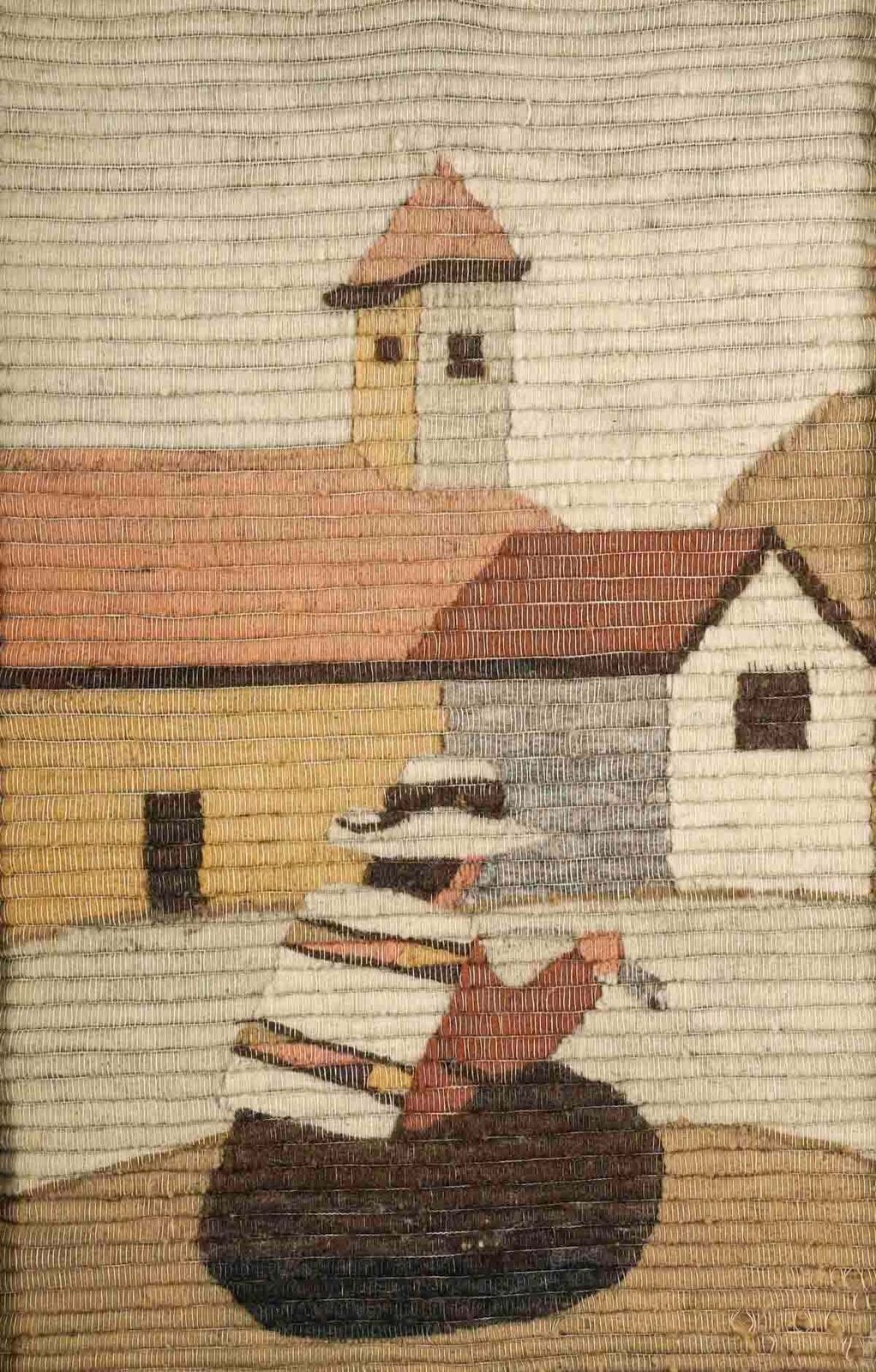 20th Century Tapestry Framed In A Carved Frame. photo furniture