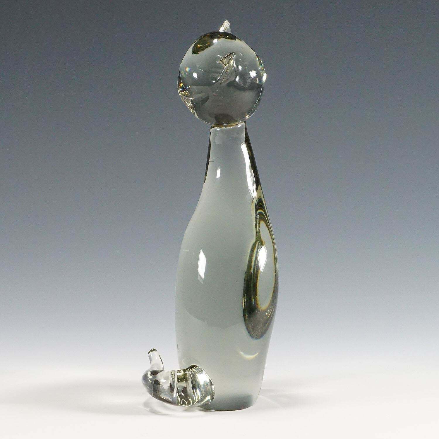 Sculpture Of A Stylized Cat Designed By Livio Seguso Ca. 1970s photo for sale