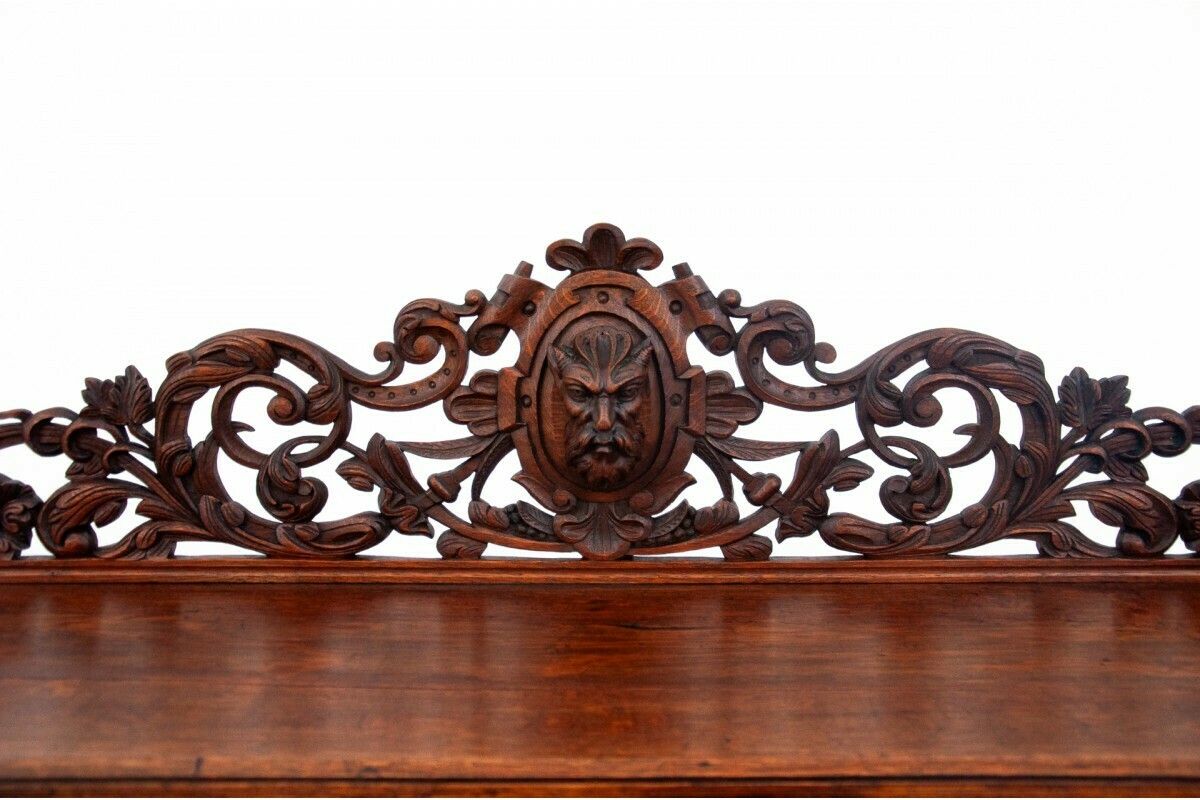 Carved Buffet Chest Of Drawers, France, Circa 1860. After Renovation. photo vintage