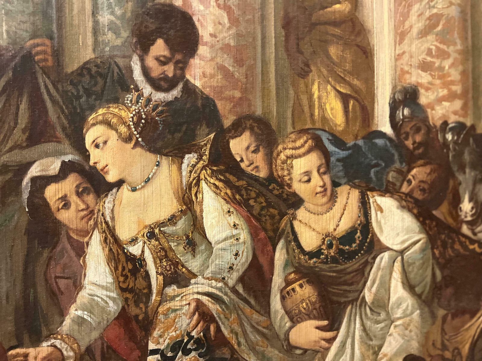 17th Century Copy Of "The Queen Of Sheba Offering Gifts To Solomon" photo Art