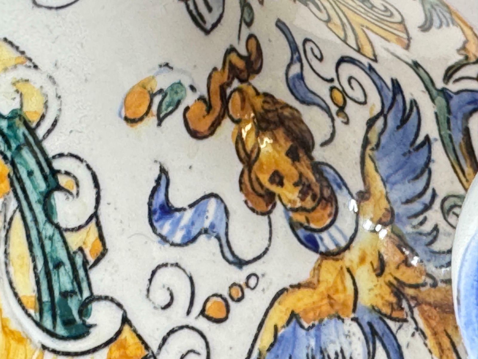 19th Century French Hand Painted Faience Vases Signed Set Of 2 photo buy