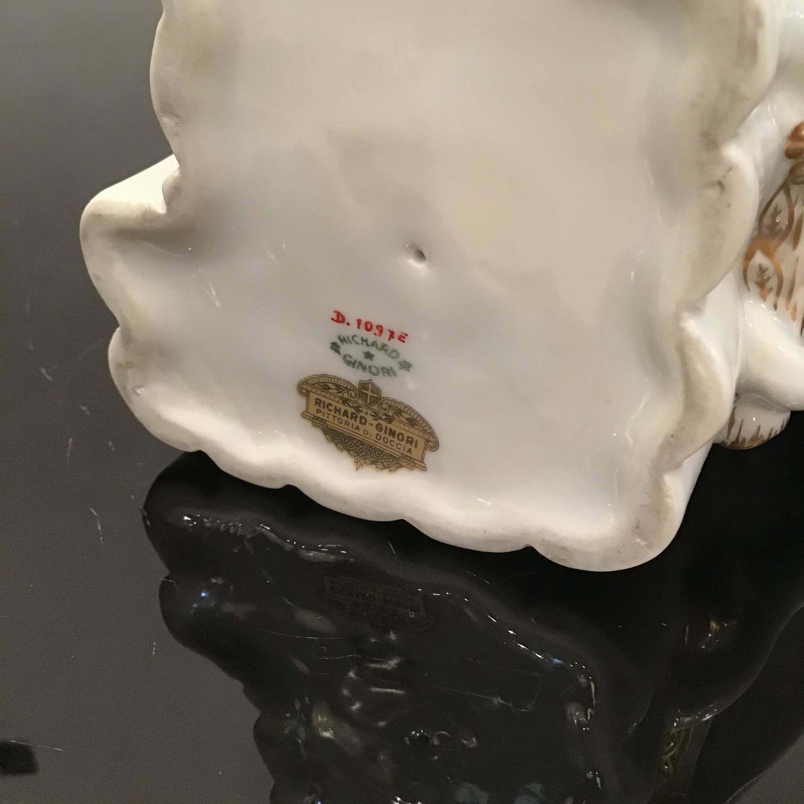 Gio’ Ponti “ Elephant “ Porcelain Gold 1927 Italy photo for sale