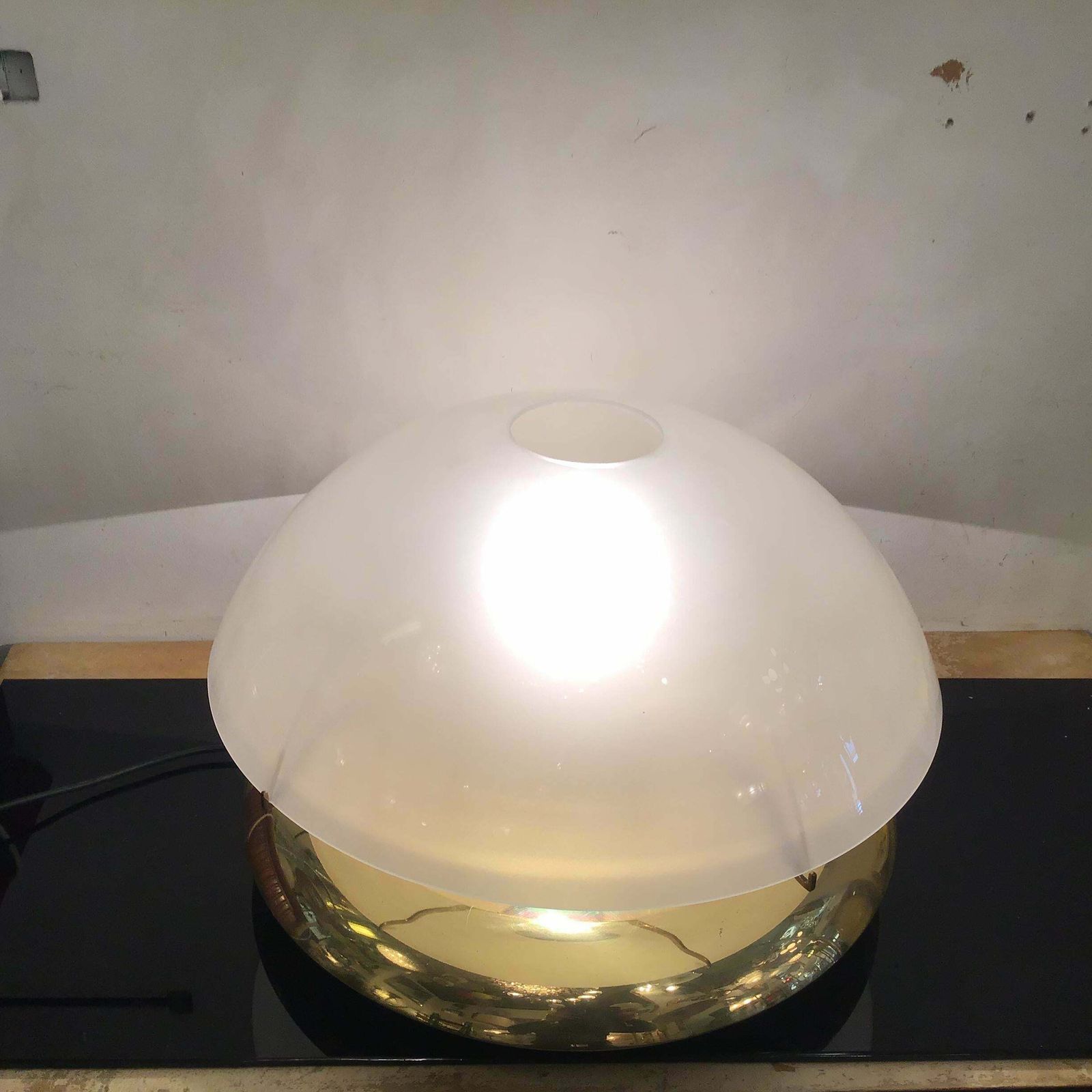 Ludovico Diaz De Santilana “ Medusa” Table Lamp Brass Glass 1960 Italy photo vinterior