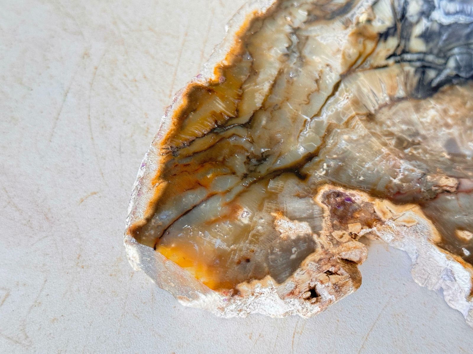 Twisted Agate Ashtray, White Color, France, 1960 photo buy