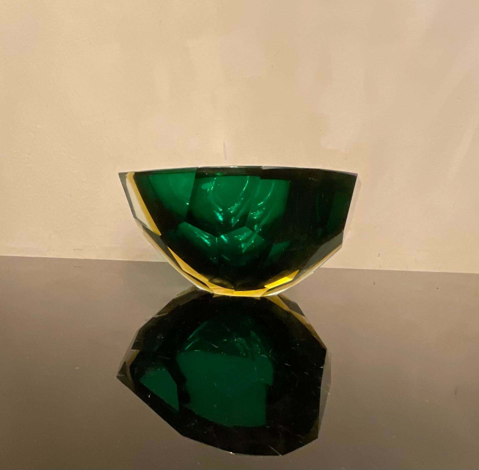 Seguso   Flavio Poli   Murano Glass Ashtray   Submerged Glass 1960 photo vinterior