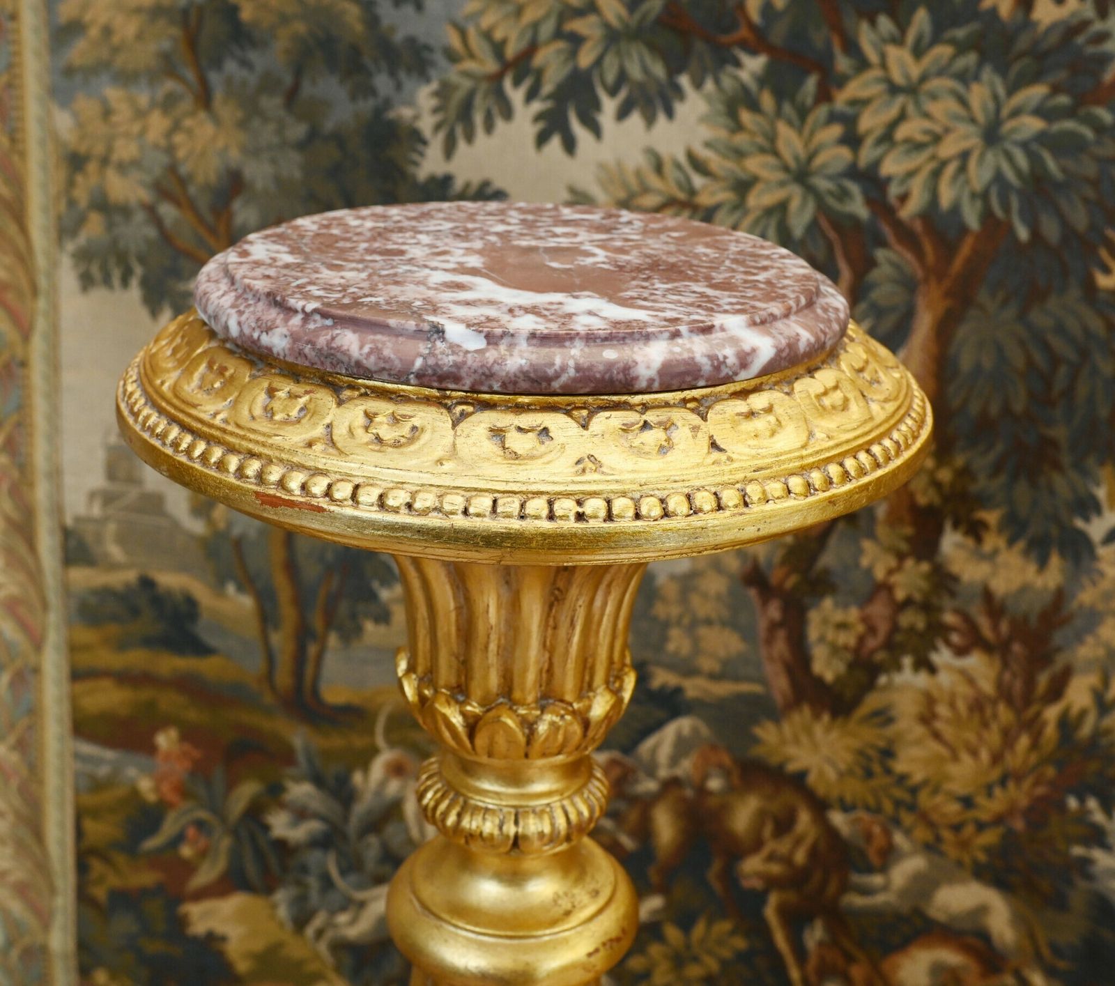 Carved Gilt Pedestal Stands Tables   French Rococo photo Home Decor