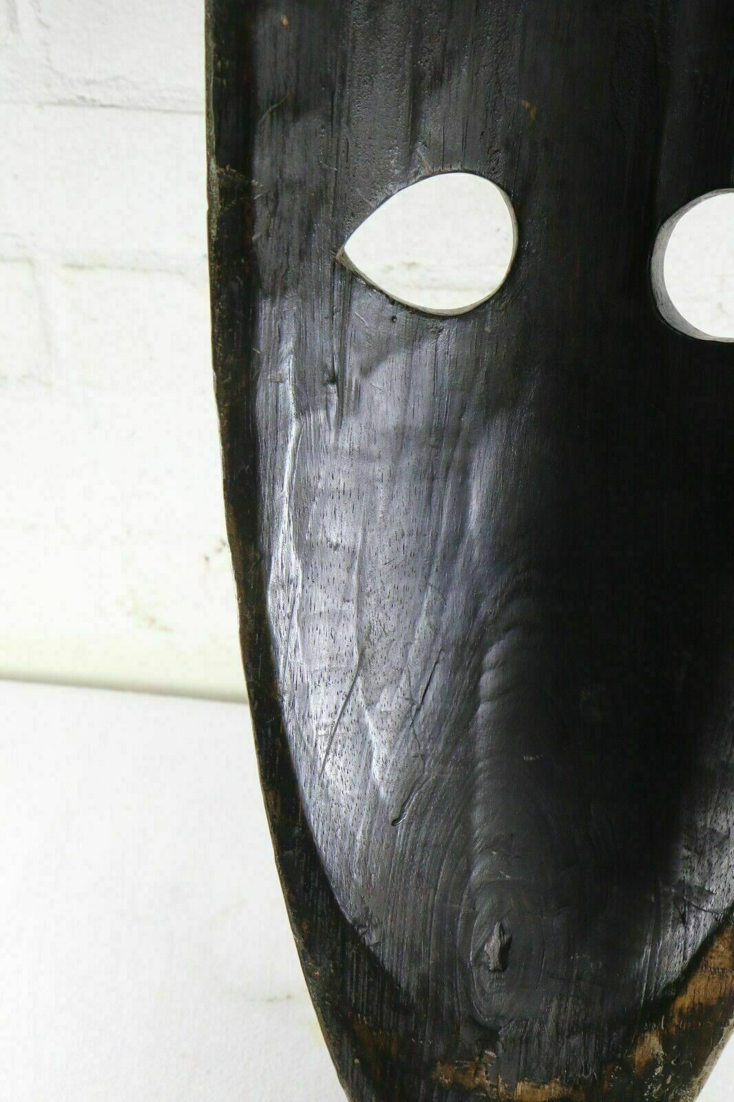 photo for sale Long African Carved Ceremonial Face Mask Vintage Sculpture Hand Carved Zulu