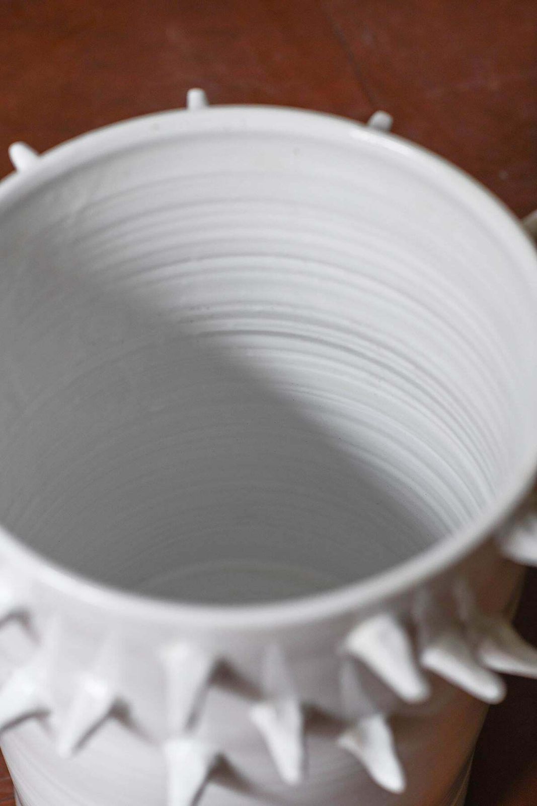 photo furniture Rare “Spina” Vase In Glazed Ceramic By Umberto Mantineo