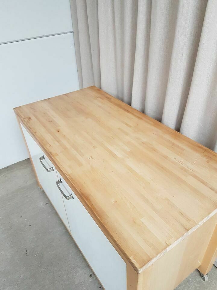 540.5 Vtg Mid Century Modernist Style Ikea Varde Sideboard Kitchen Cupboard photo