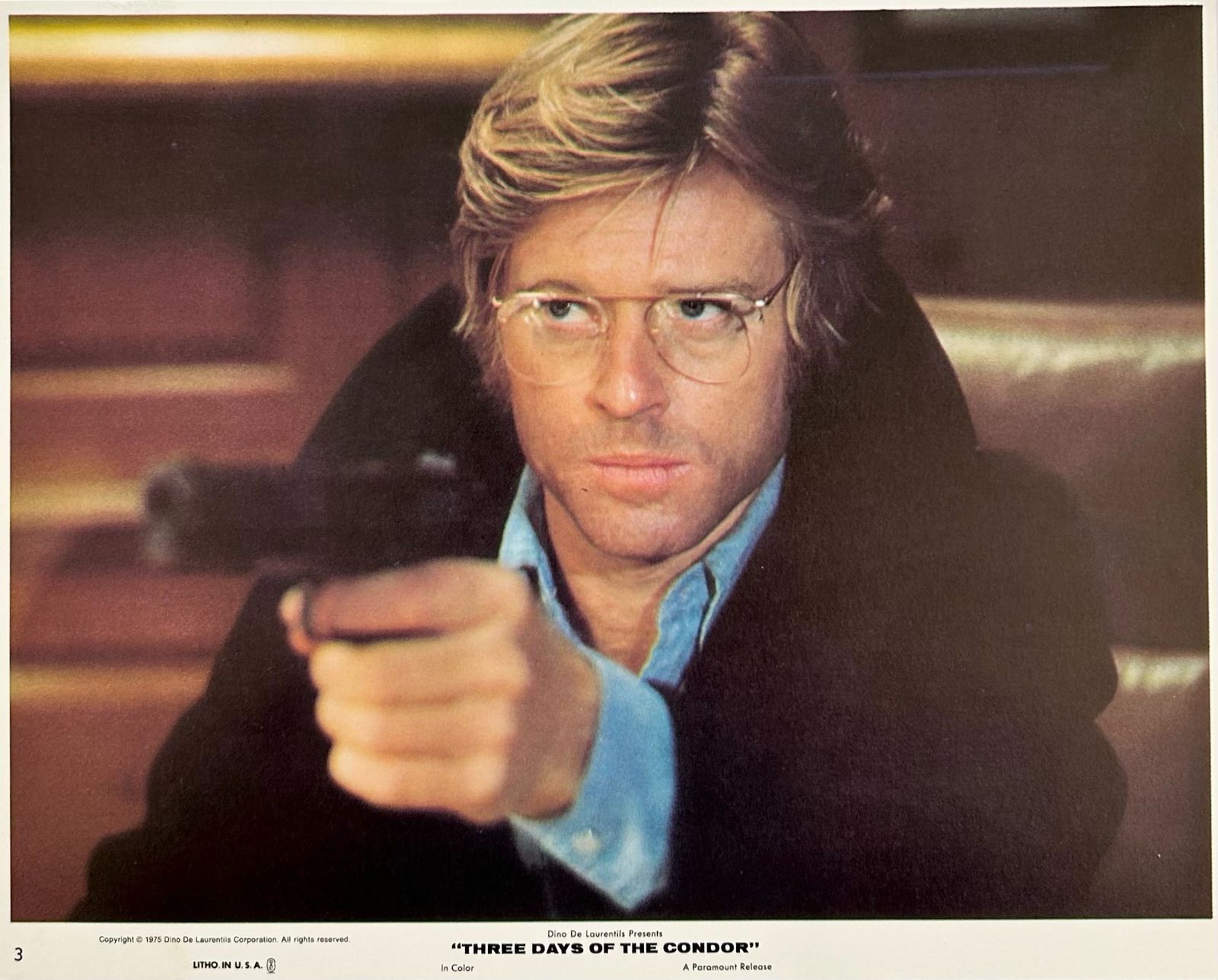 Three Days Of The Condor   Original 1975 Lobby Card #3