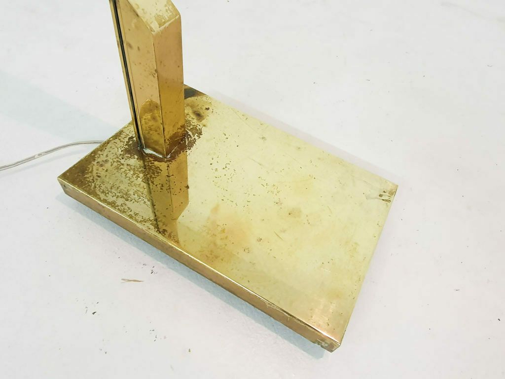 1286.4 Heavy Brass Design Floor Lamp By Cassella, U.S.A. 1980's photo