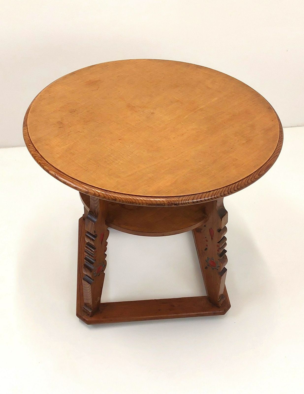 Cottage Table / Rustic Wooden Table / 1960s / Solid Wood Vintage Table / Coffe Table photo furniture
