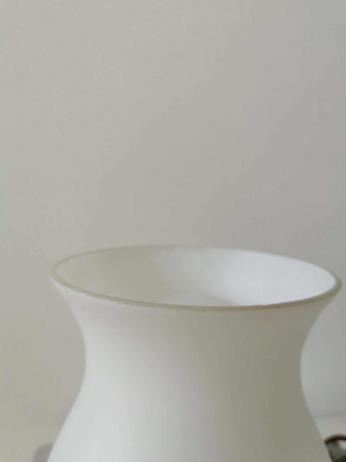 Mid Century Table Lamp Retro Bedside Glass Lamp From The 1960 Made In Yugoslavia White Opaline photo buy