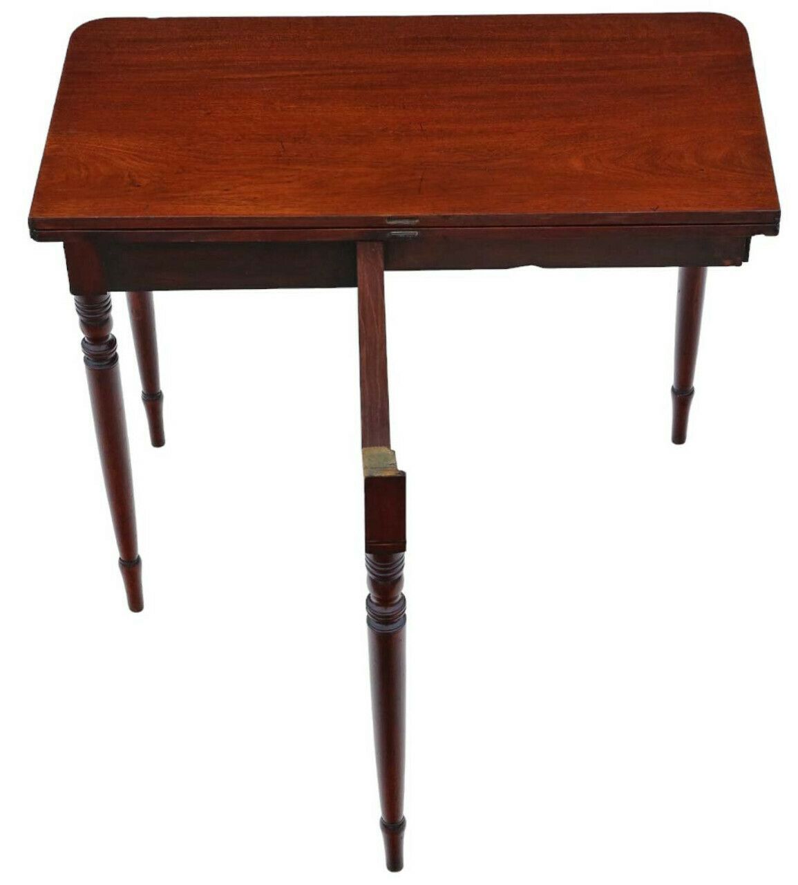photo furniture Antique Fine Quality C1800 Inlaid Mahogany Folding Card Or Tea Table   Side Occasional Furniture