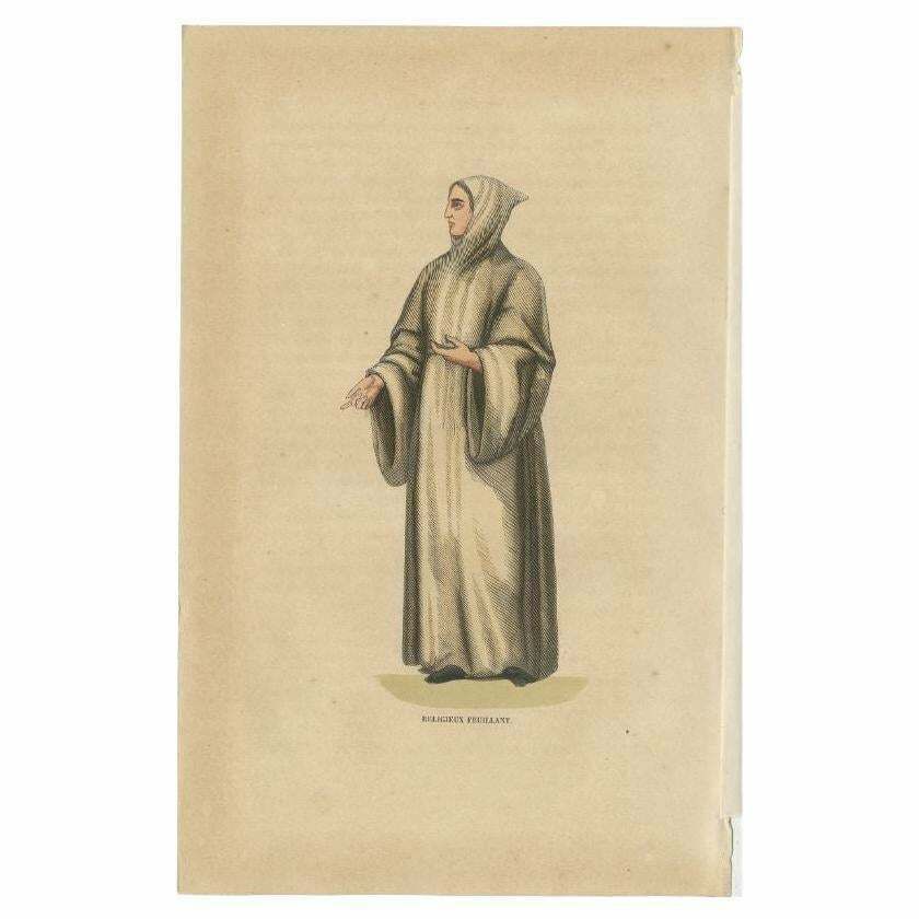 Antique Print Of A Monk Of The Order Of Feuillants, 1845