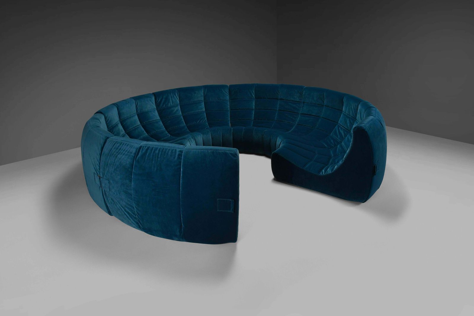 Rare And Exceptional 'Gilda' Circle Sofa In Velvet By Michel Ducaroy, 1972 photo 21128.0