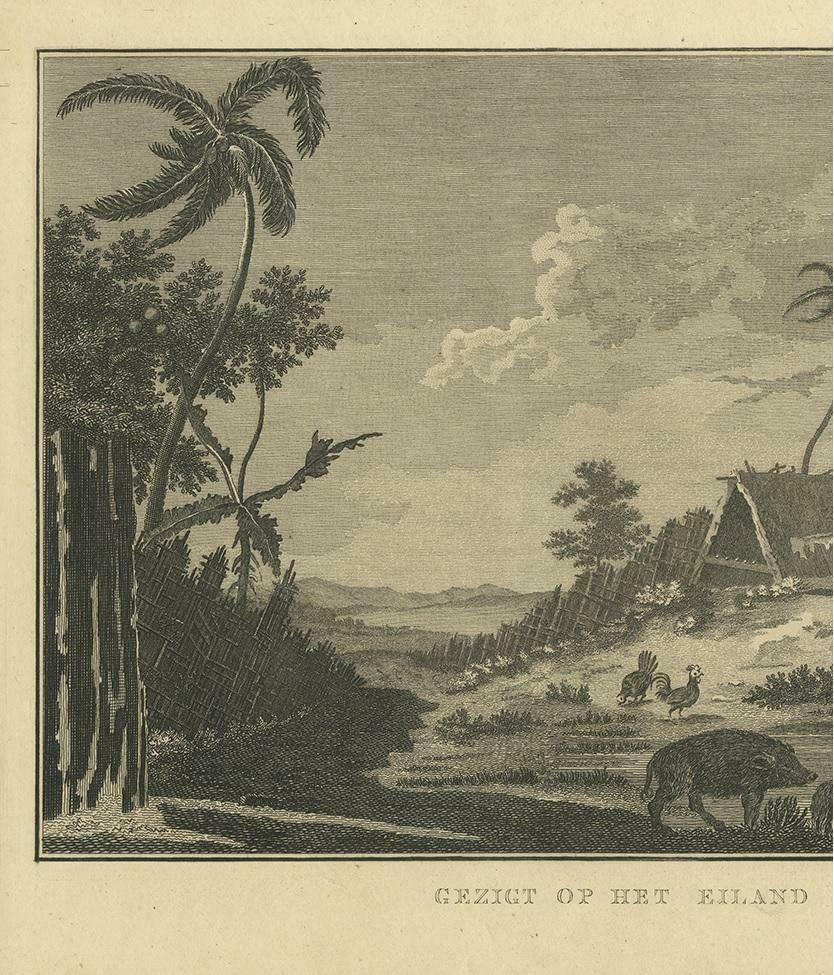 Antique Print Of Rotterdam Island By Klauber, Circa 1810 photo for sale