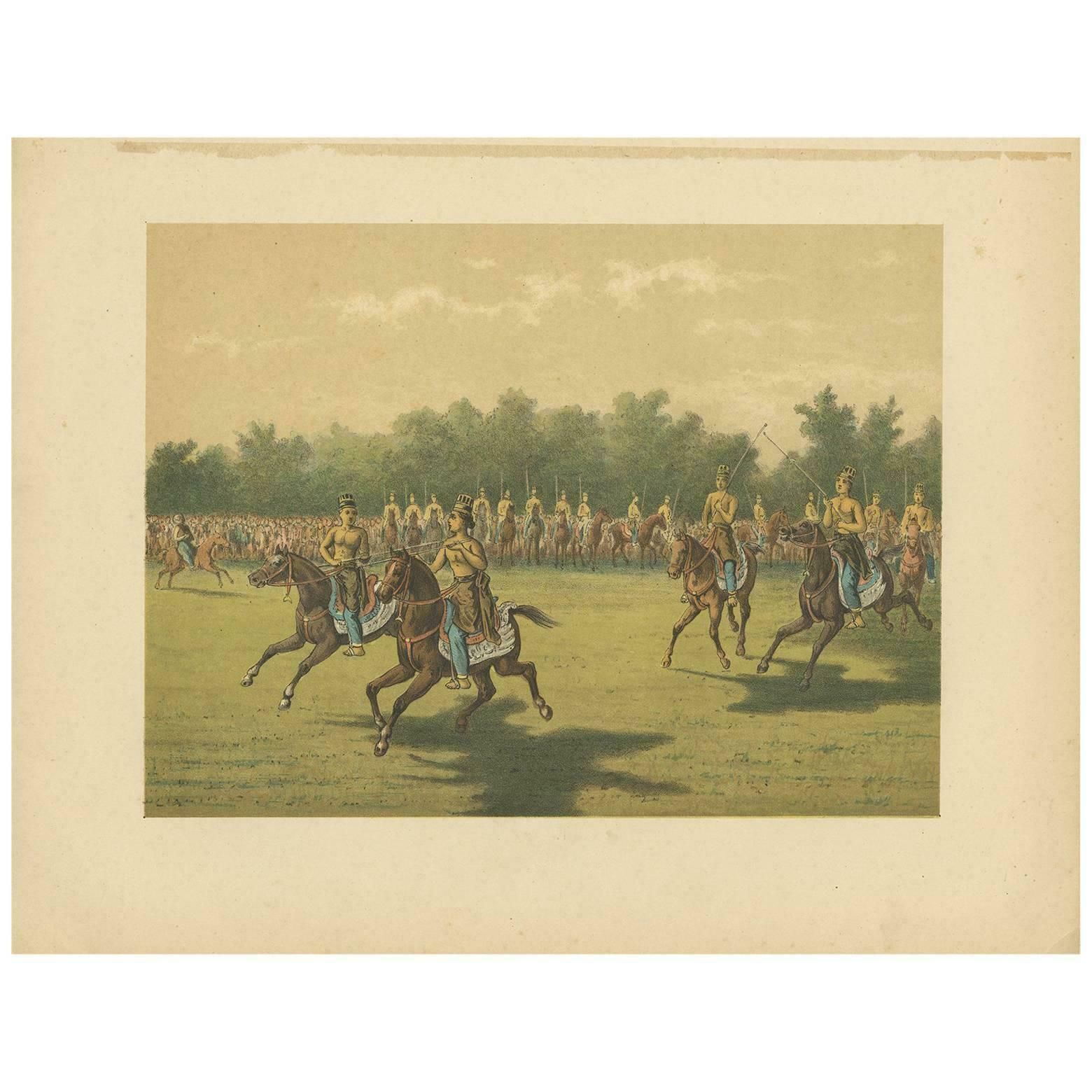 Antique Print Of A Ceremony For The Raden Ajoe By M.T.H. Perelaer, 1888 £104.96