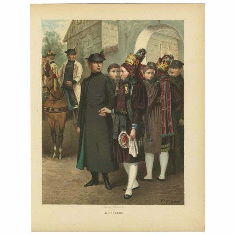 Altenburg II, Kretschmer, Chromolithograph On Paper, 1870