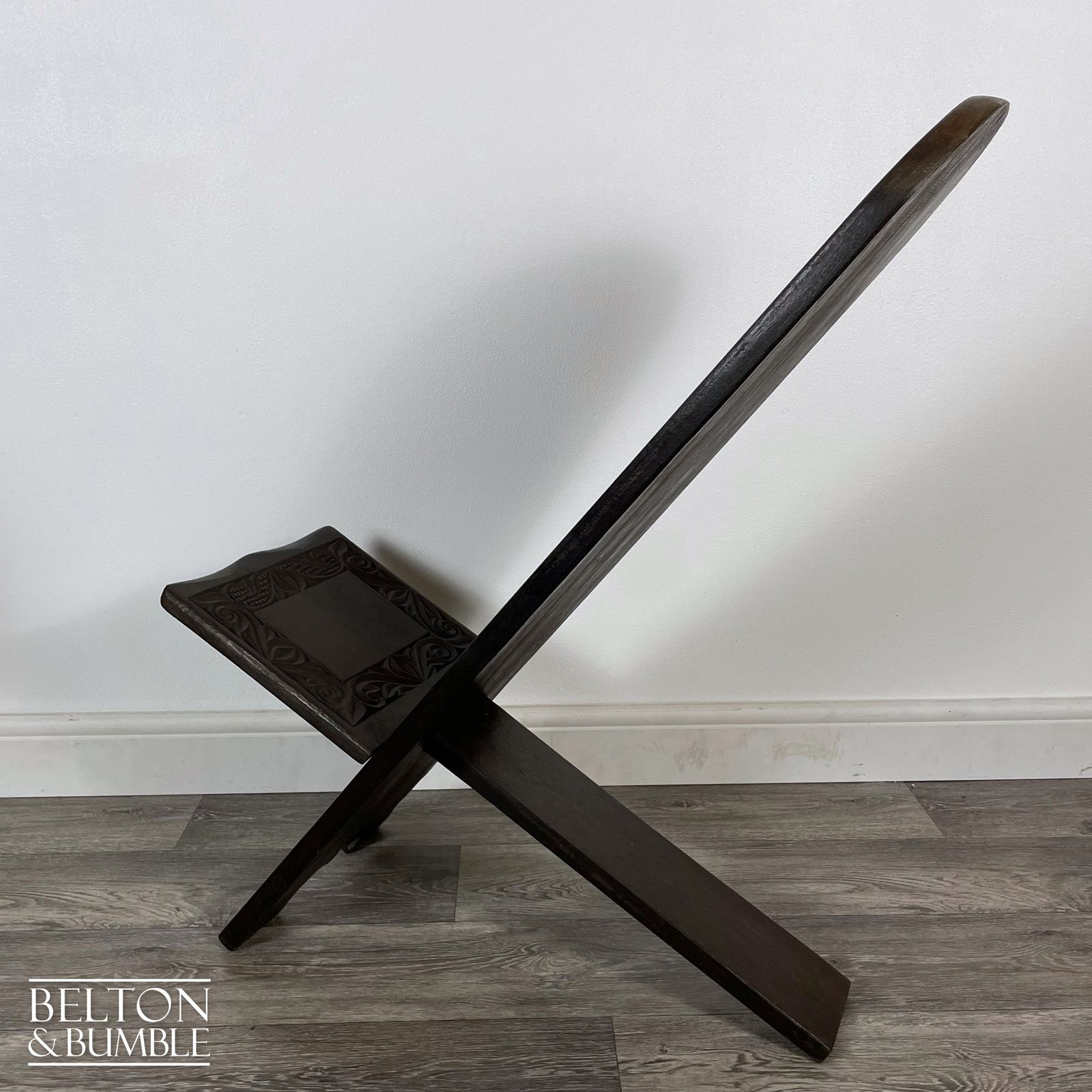 Carved African Palaver Chair photo buy