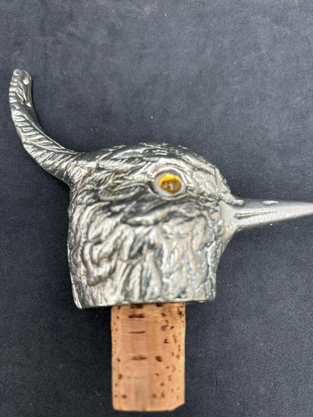 Flessenstop Met Kievit – Dierenfiguur Van Metaal | Baraccesoire, Cadeau Voor Verzamelaars, Jagers En Tafeldecoratie photo vintage