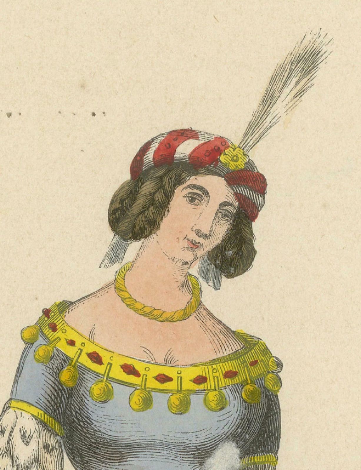 Noble Falconer: Lady Of The 15th Century, 1847 photo Art