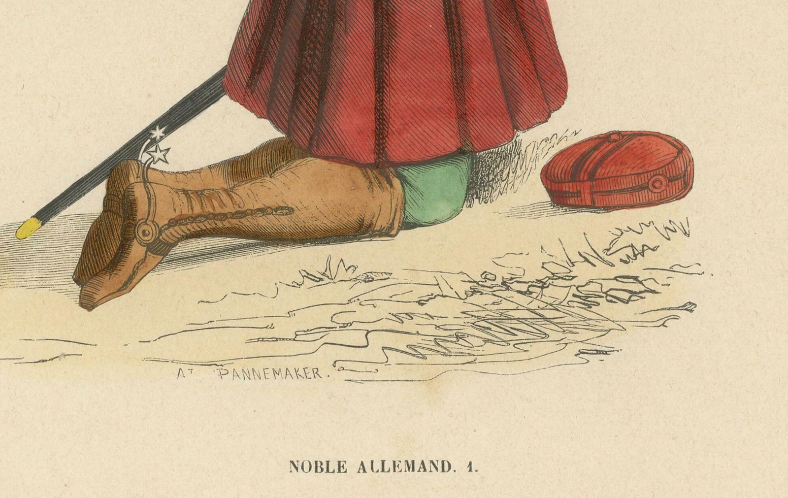 The Noble's Plea: A German Aristocrat In Supplication, 1847 photo Art