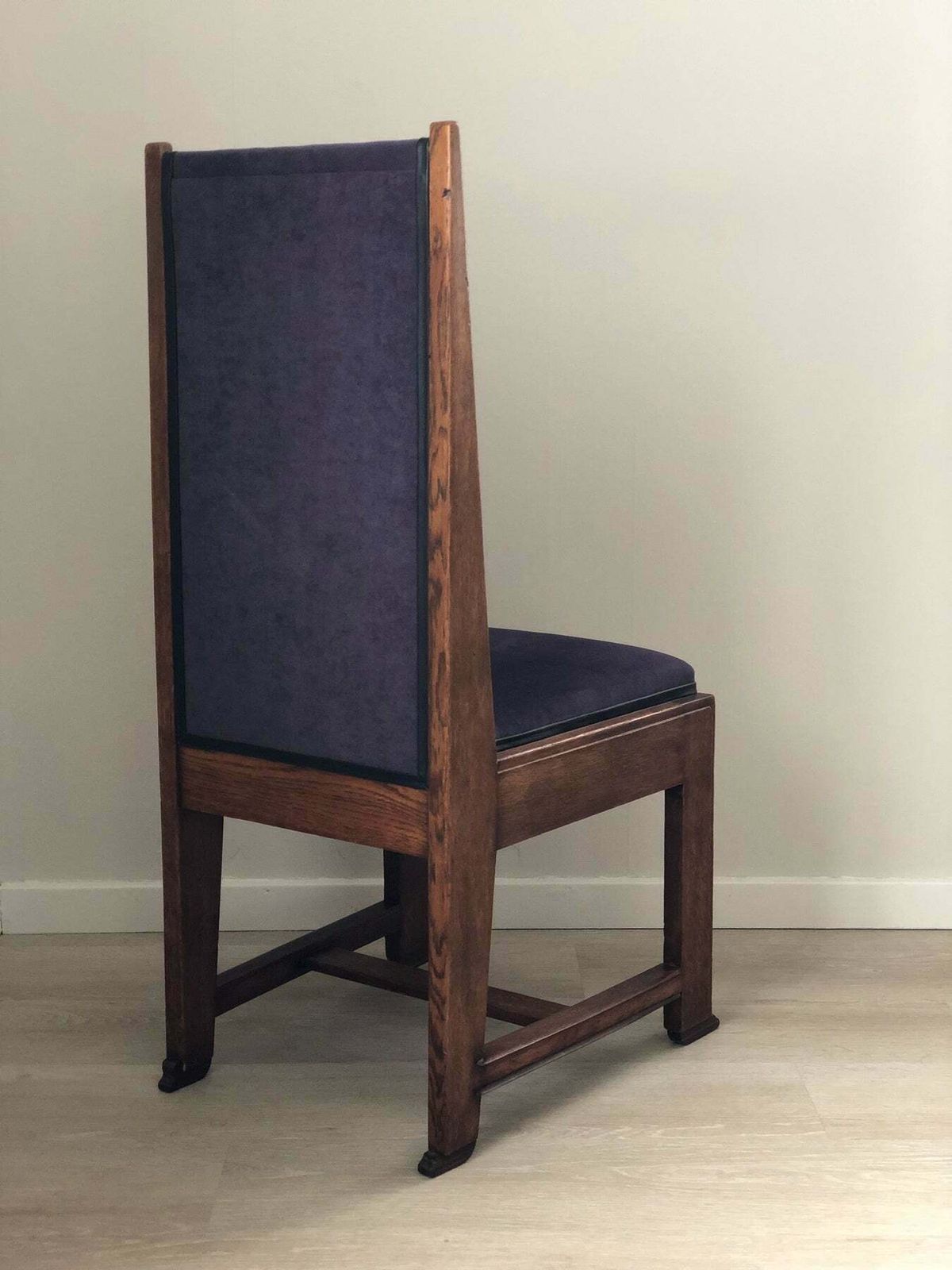 Pair Of 4 Art Deco Haagse School Dining Chair Frits Spanjaard 1930s photo for sale