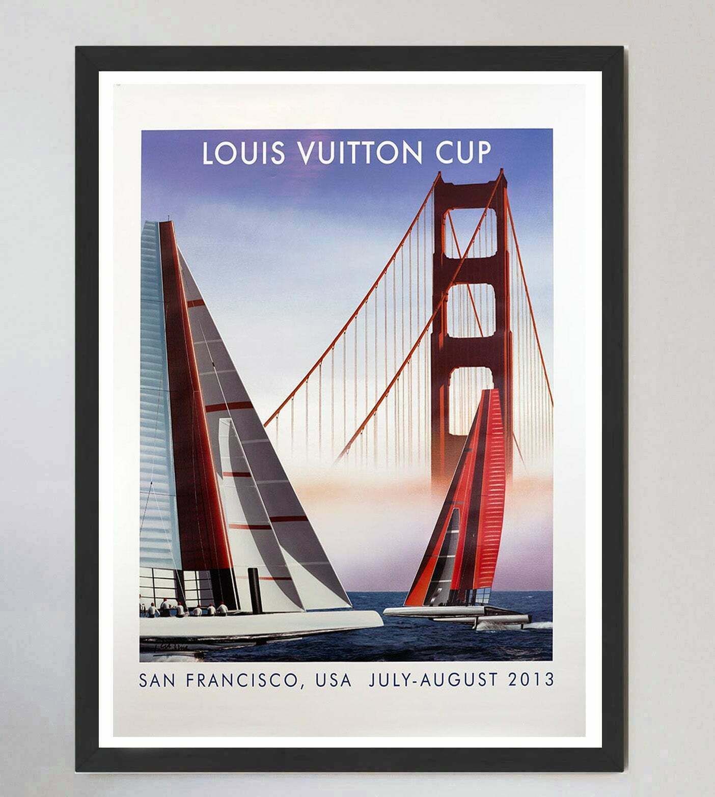 Louis Vuitton Cup San Francisco 2013   Razzia Original Vintage Poster photo furniture