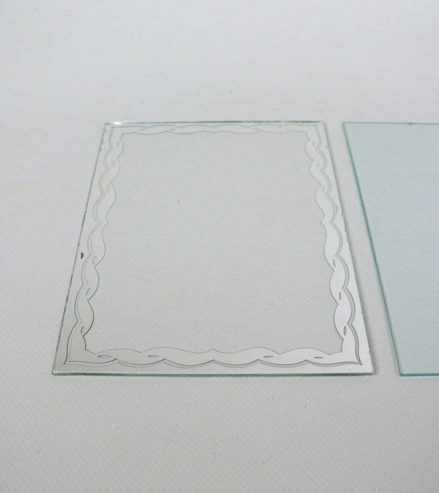 photo vintage Art Deco Chrome Plated & Metallised Pane Picture Frame, 1920s