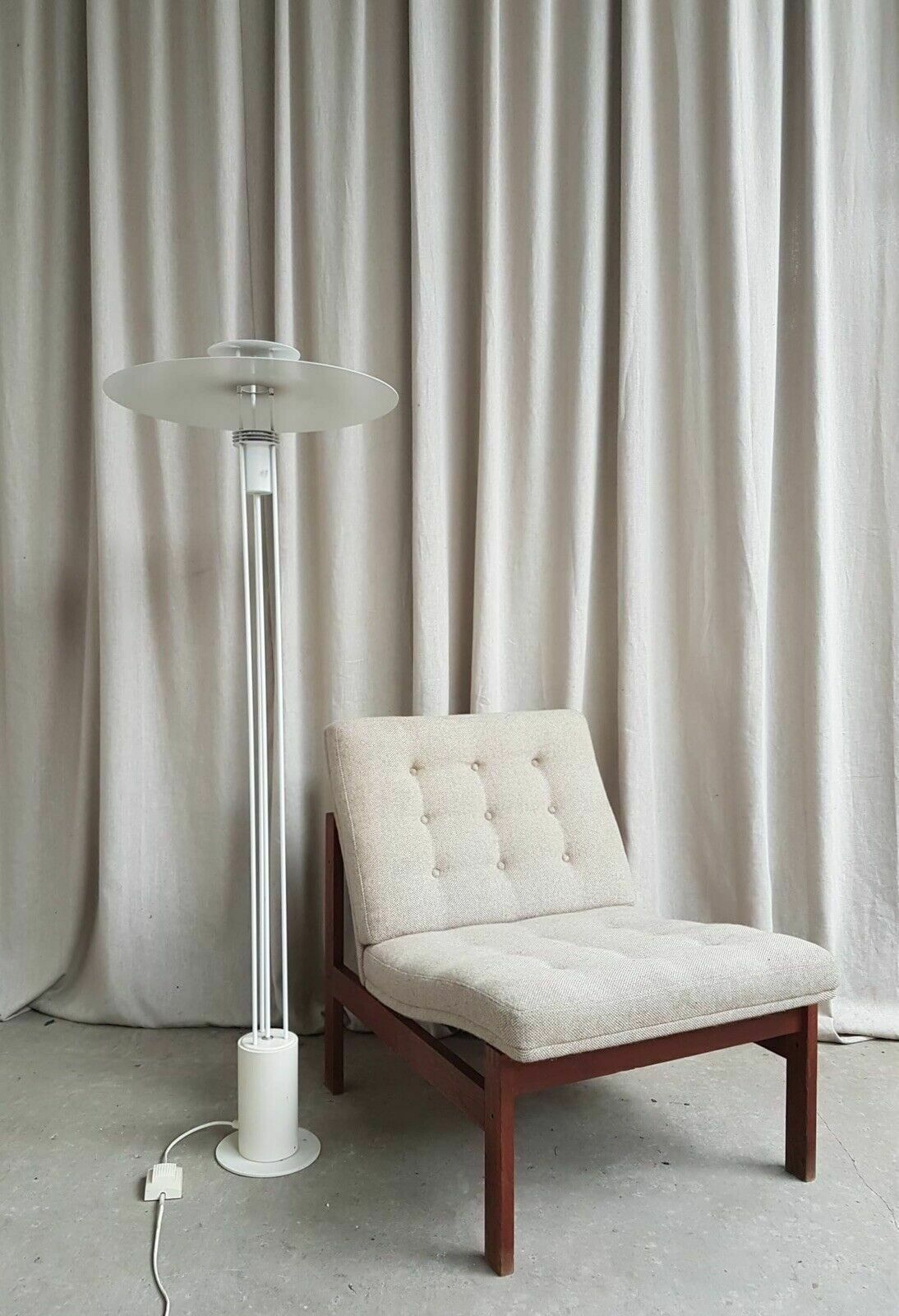 Vtg Late Mid Century Benny Frandsen Modernist Floor Lamp Danish Scandi #423