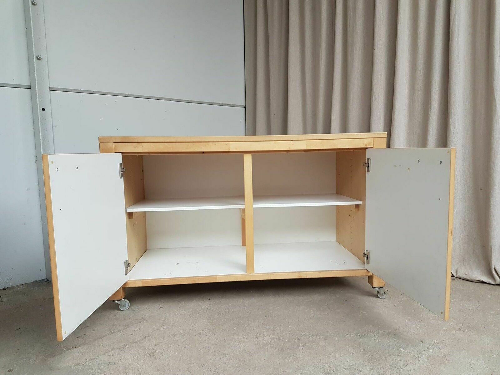 Furniture Vtg Mid Century Modernist Style Ikea Varde Sideboard Kitchen Cupboard R426 photo