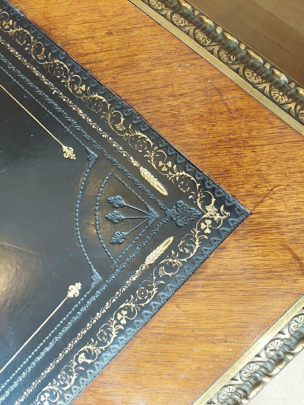 Early 20thc Louis Xvth Style Kingwood Bureau Plat photo Furniture