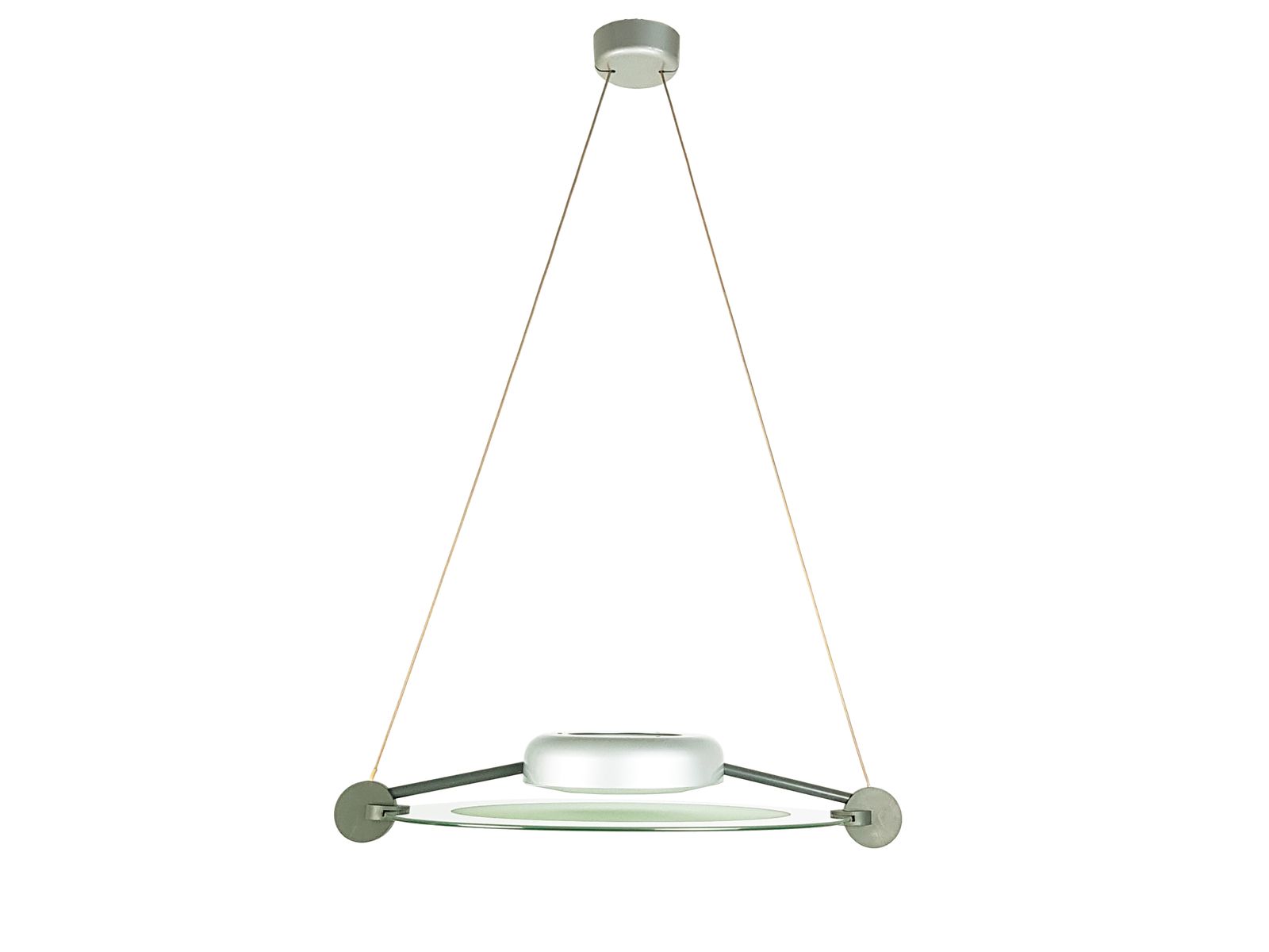 Prodotti Silver Metal & Sandblasted Glass Cyclos Pendant Lamp By Michele De Lucchi For Artemide, 1985 photo 840.0