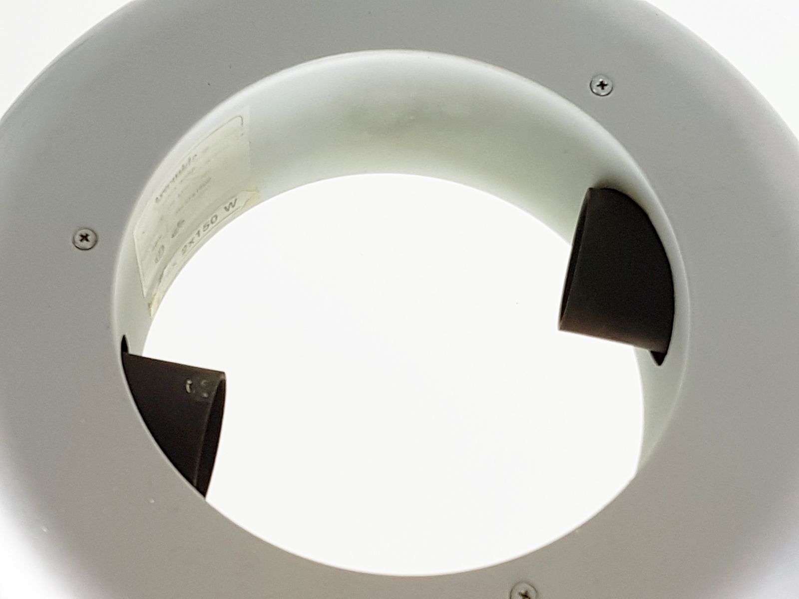 Prodotti Silver Metal & Sandblasted Glass Cyclos Pendant Lamp By Michele De Lucchi For Artemide, 1985 photo vintage