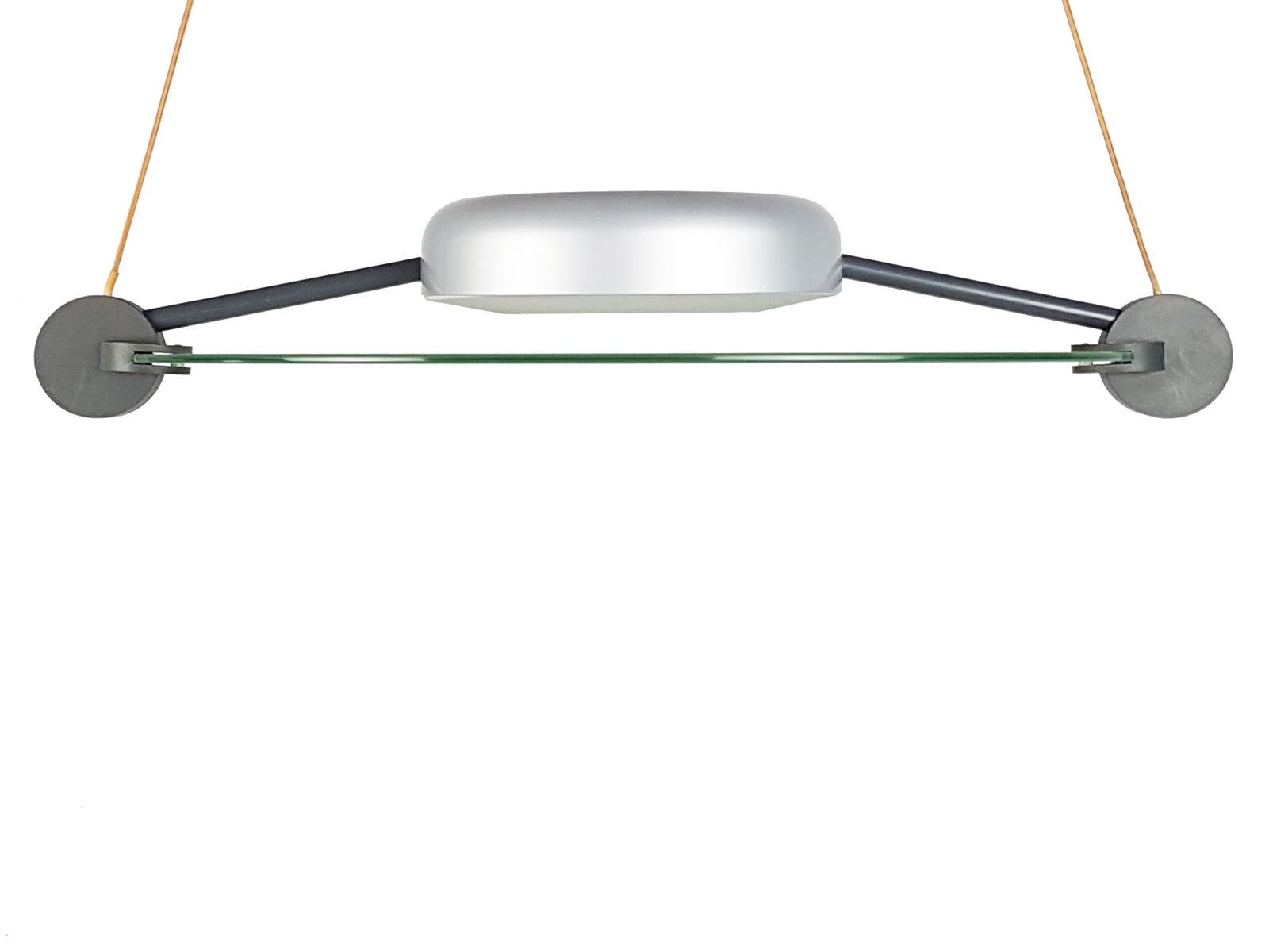 photo furniture Prodotti Silver Metal & Sandblasted Glass Cyclos Pendant Lamp By Michele De Lucchi For Artemide, 1985
