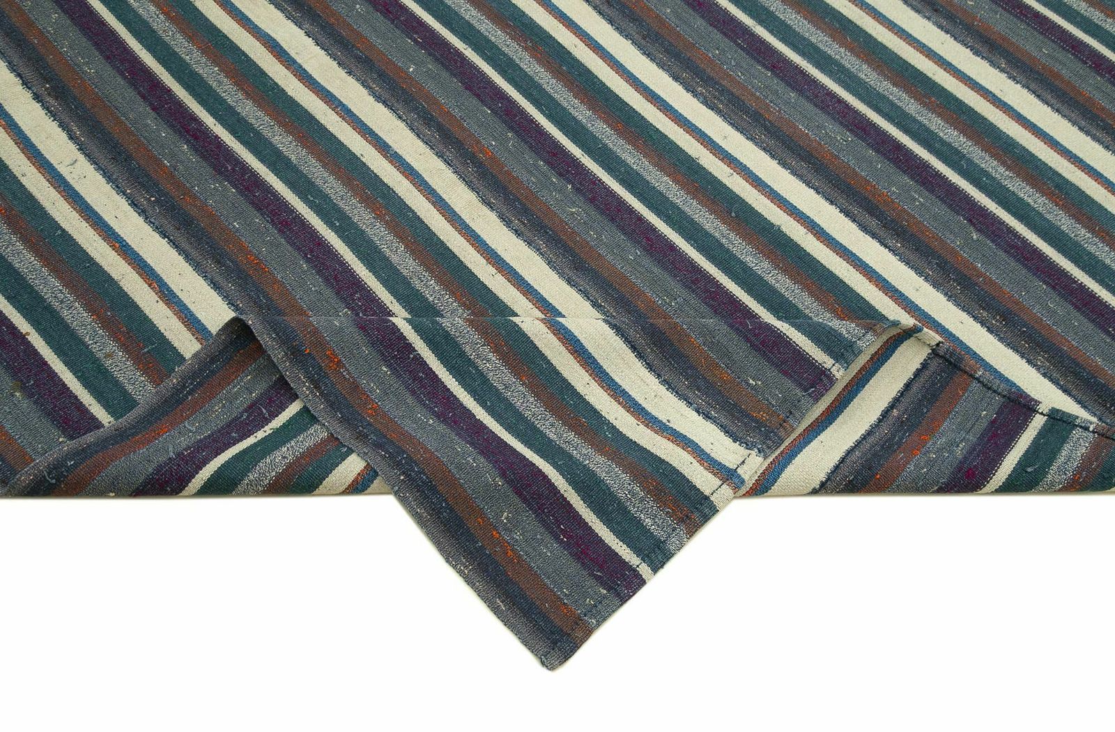 Handmade Flatweave Chaput Purple Anatolian Kilim Rug 190 Cm X 270 Cm photo vinterior